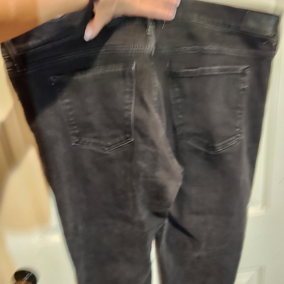 Express Mid Rise Black Leggings Jeans Size 18 - Picture 7 of 8